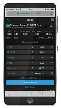 Ethereum Handeln Sie Mit Kryptowahrungen Per Etn Cornertrader